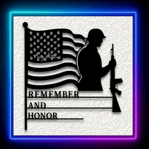 Remember And Honor Memorial Day Wall Art Home Decor