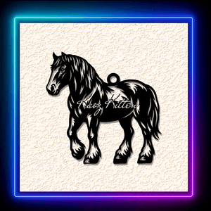 Long Haired Horse Lover's Keychain Earring