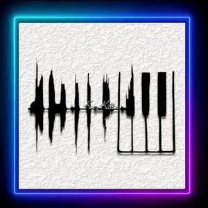 Piano Keys Wall Art Home Decor