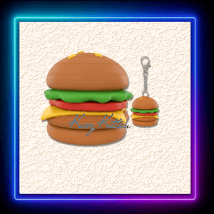 Hamburger Fast Food Charm – 2 Versions