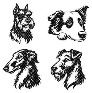 Dog Faces 2 STL Bundle