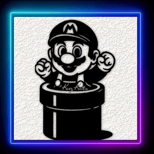 Super Mario Pipe Wall Art Home Decor