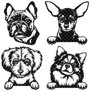 Dog Faces 5 STL Bundle