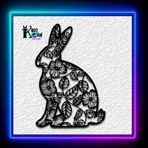 Mandala Bunny Rabbit Wall Art Home Decor