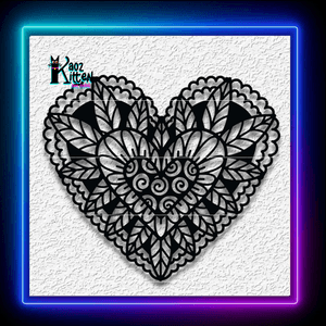 Mandala Heart Wall Art Home Decor