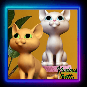 Curious Kitten Figurine Wall Art Home Decor