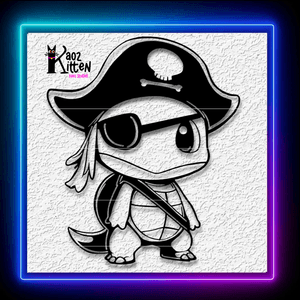 Pirate Squirtle Wall Art Pokemon Decor Wall Art Home Decor