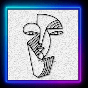 Abstract Cubism Face Wall Art Modern Picasso Style Home Decor
