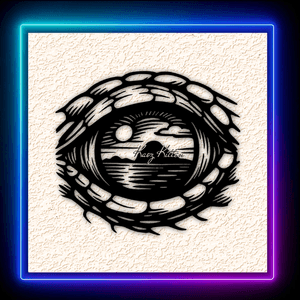 Reptile Eye Scenery Lizard Snake Wall Art Home Decor