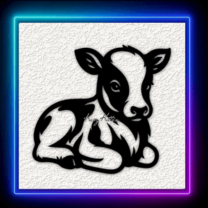 Baby Cow Calf Wall Art Home Decor