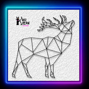 Mosaic Elk Wall Art Woodland Animal Decor Wall Art Home Decor