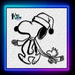 Peanuts Snoopy And Woodstock Wall Art Winter Fan Art Decor Wall Art Home Decor