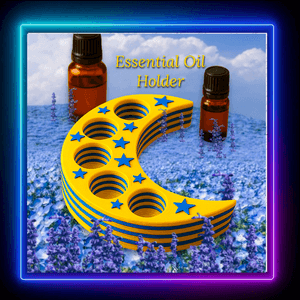 Crescent Moon Oil Holder Organizer - 3 Unique Files - No Supports
