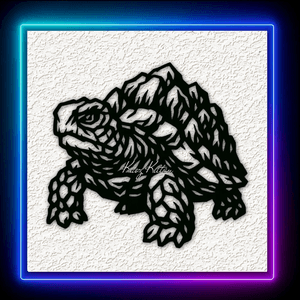 Earth Tortoise Wall Art Home Decor