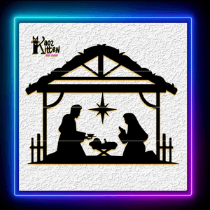Nativity Scene Baby Jesus Christmas Wall Art Home Decor