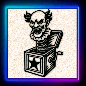 Haunted Jack In The Box Wall Art Home Decor