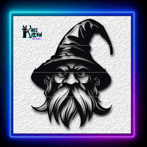 Realistic Warlock Winter Wizard Fantasy Wall Art Home Decor