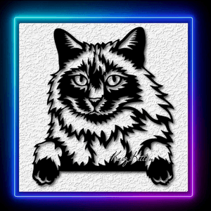 Burman Cat Kitty Wall Art Home Decor