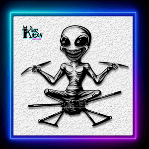Alien Drones Outer World Drone Space Wall Art Home Decor