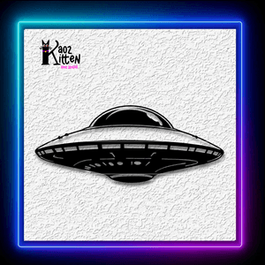 Flying Saucer Wall Art Extraterrestrial UFO Space Decor Wall Art Home Decor