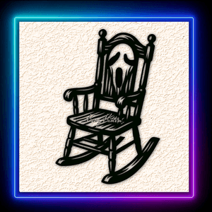 Haunted Rocking Chair Wall Art Home Decor