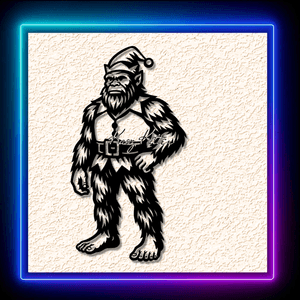 Saquatch Elf Ready For Christmas Work Wall Art Home Decor 