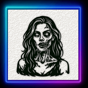 Zombie Girl 1 Wall Art Home Decor