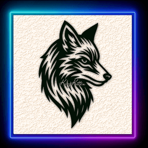 Tribal Wolf Fox Wall Art Home Decor