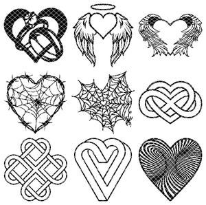  Unique Heart STL Bundle