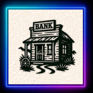 Ghost Town Bank Wall Art Home Decor