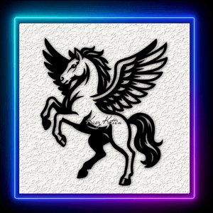 Pegasus Winged Horse Wall Art Home Decor
