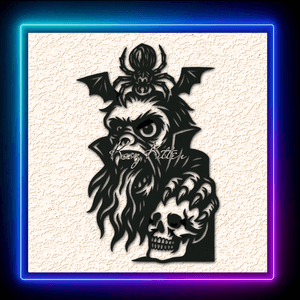 Monster Spider Skull Wall Art Home Decor