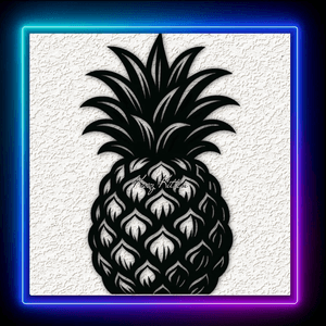 Tropical Pineapple 4 Wall Art Home Decor