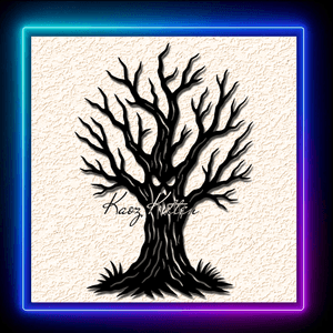 Haunted Spooky Halloween Tree Wall Art Home Decor