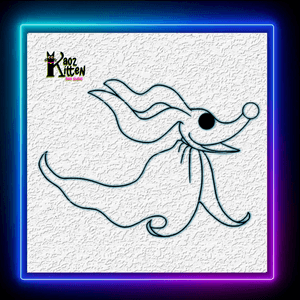 The Nightmare Before Christmas Zero Fanart Wall Art Home Decor