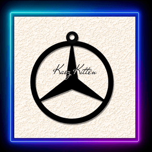 Mercedes Car Auto Logo Emblem Keychain Earring