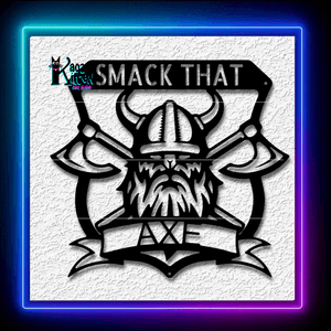 Smack That Axe Funny Viking Nordic Wall Art Home Decor