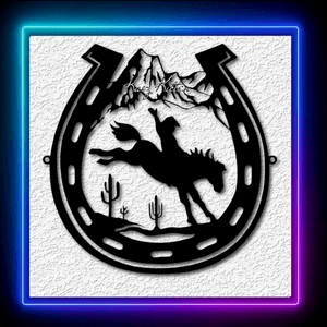 High Country Cowboy Western Mountain Wall Art Home Decor