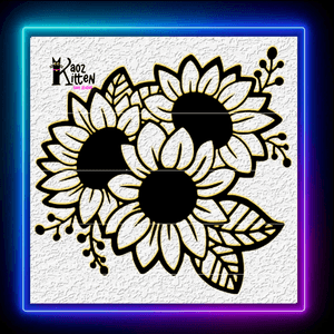 3 Sunflowers Country Kitchen Farmhouse Wall Art Home Decor