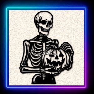 Halloween Skeletons Jack-o-lantern Wall Art Home Decor