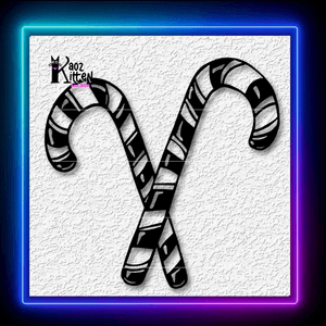 Candy Canes Wall Art Christmas Candy Decor Criss Cross Wall Art Home Decor