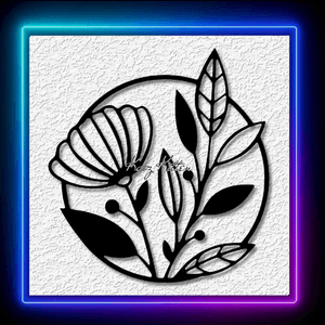 Minimalist Flower Floral Garden Wall Art Home Decor