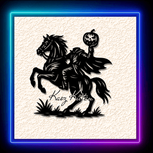 Headless Horseman Jack-O-Lantern Wall Art Home Decor