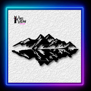 Mountain Reflection Wall Art Cabin Decor Wall Art Home Decor