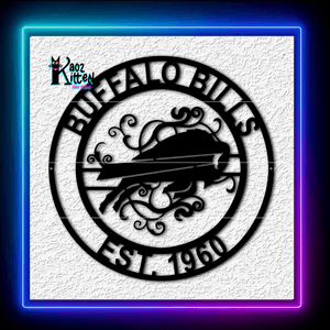 Buffalo Bills Football Team Est Sign Wall Art Home Decor