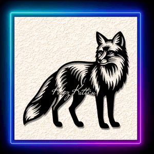 Fox Stare Intimidation Wall Art Home Decor