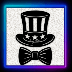 USA Hat Bow Wall Art Home Decor