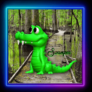 Prehistoric Sarcosuchus Crocodile Alligator Figurine