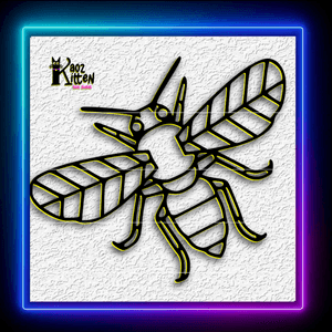 Geo Bee Honeybee Garden Wall Art Home Decor