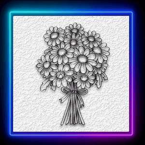 Bouquet of Cut Daisies Wall Art Garden Flowers Home Decor